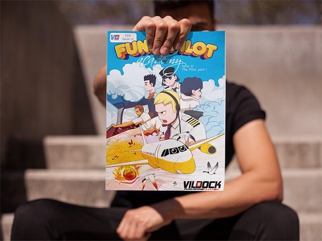 FunkyPilot Academy Comic Book Cover